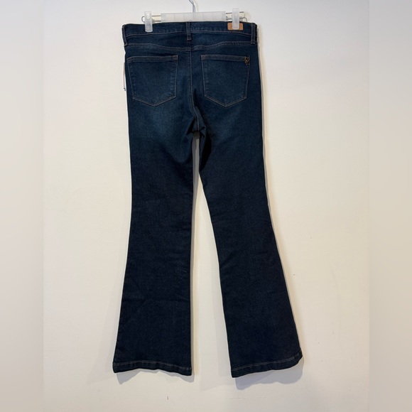 Sofia Vergara Womens Melisa Flare Jeans High Rise Dark Wash Stretch Size 4 - Picture 2 of 8